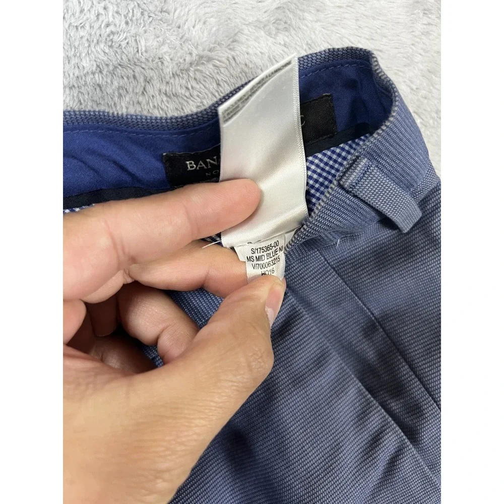 Banana Republic Dress Pants Men's 32x32 Modern Slim Fit Chinos Non Iron Blue